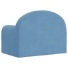 Canapé-lit pour enfants bleu peluche douce 562707562707