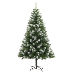 Sapin de Noël artificiel à charnières avec neige floquée 180 cm 562711562711