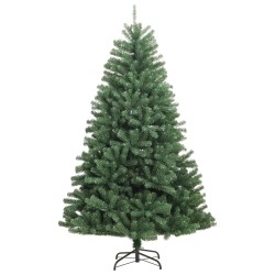 Sapin de Noël artificiel à charnières avec support vert 150 cm 562713562713