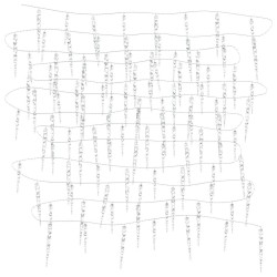 Guirlande lumineuse à glaçons Noël 200 LED bleu acrylique PVC 562718562718