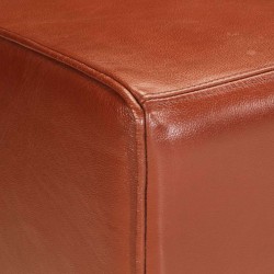 Banc de gymnastique marron 110 cm cuir véritable 562719562719
