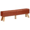 Banc de gymnastique marron 160 cm cuir véritable 562720562720