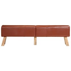 Banc de gymnastique marron 160 cm cuir véritable 562720562720