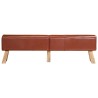 Banc de gymnastique marron 160 cm cuir véritable 562720562720