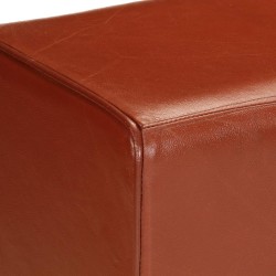Banc de gymnastique marron 160 cm cuir véritable 562720562720
