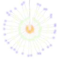 Étoile rayonnante de Noël 140 LED 4 pcs multicolore 17 cm 562735562735