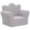 Canapé pour enfants gris clair peluche douce 562738562738