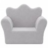 Canapé pour enfants gris clair peluche douce 562738562738
