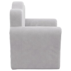 Canapé pour enfants gris clair peluche douce 562738562738