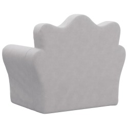 Canapé pour enfants gris clair peluche douce 562738562738