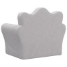 Canapé pour enfants gris clair peluche douce 562738562738