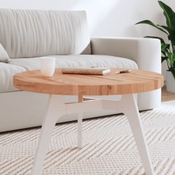 Dessus de table Ø70x4 cm rond bois massif de hêtre 562740562740