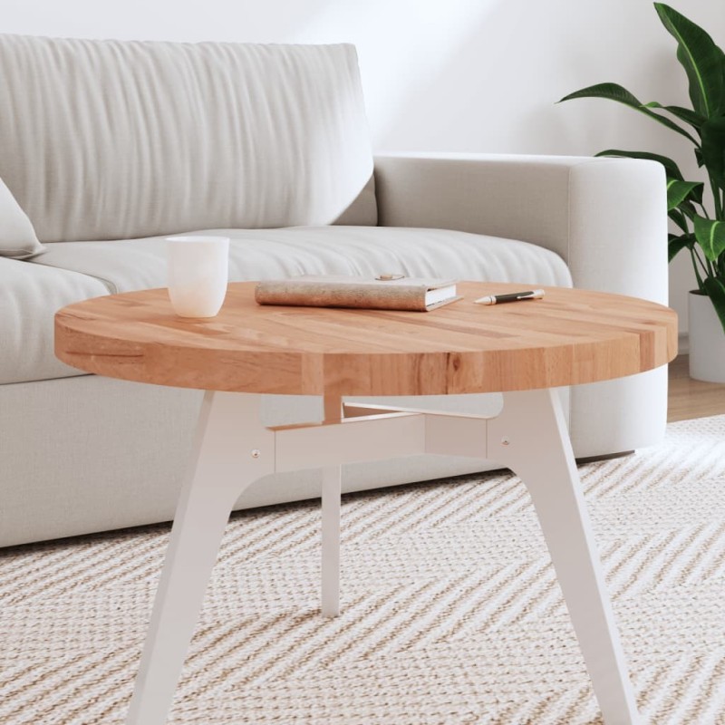 Dessus de table Ø70x4 cm rond bois massif de hêtre 562740562740