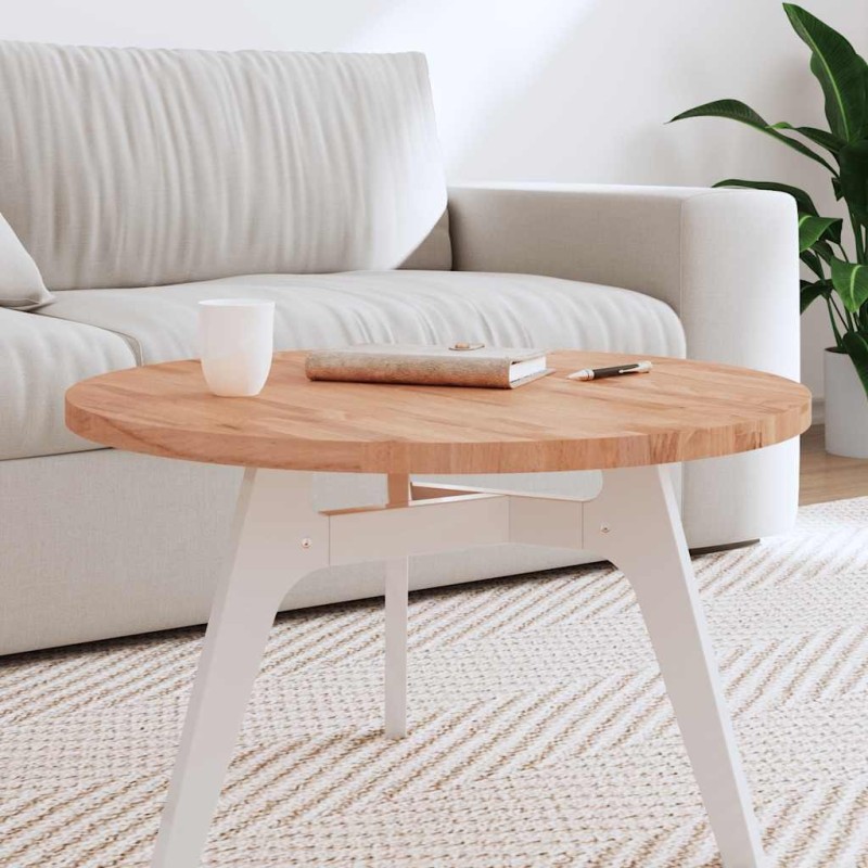 Dessus de table Ø70x2,5 cm rond bois massif de hêtre 562743562743