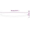 Dessus de table Ø70x2,5 cm rond bois massif de hêtre 562743562743