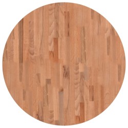 Dessus de table Ø80x2,5 cm rond bois massif de hêtre 562744562744