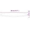Dessus de table Ø80x2,5 cm rond bois massif de hêtre 562744562744
