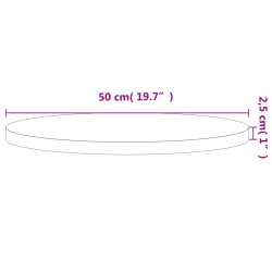 Dessus de table Ø50x2,5 cm rond bois massif de hêtre 562745562745