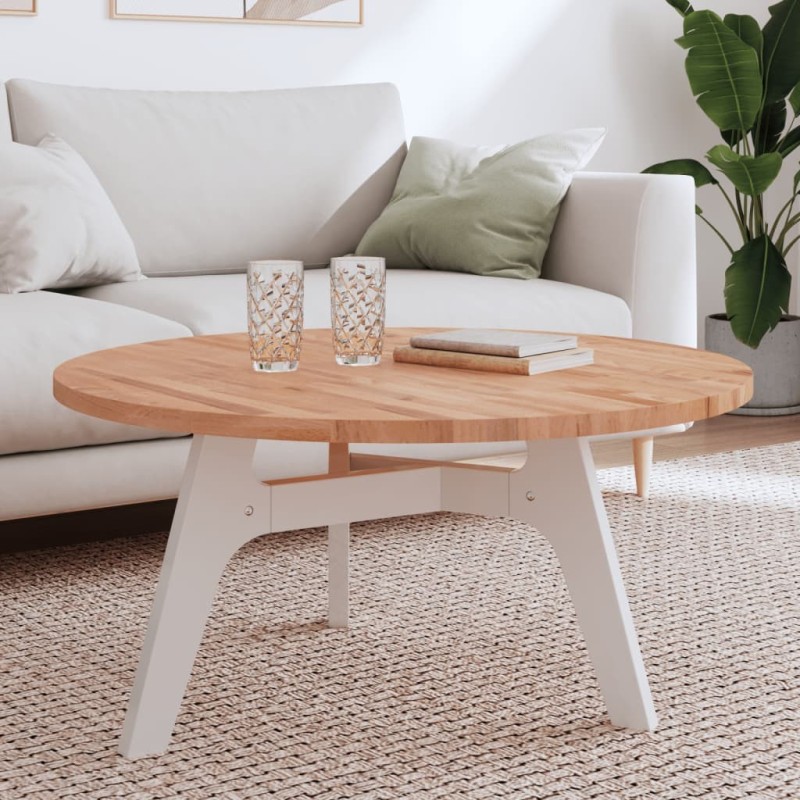 Dessus de table Ø90x2,5 cm rond bois massif de hêtre 562746562746