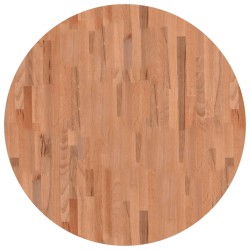 Dessus de table Ø90x2,5 cm rond bois massif de hêtre 562746562746