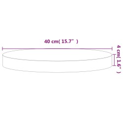 Dessus de table Ø40x4 cm rond bois massif de hêtre 562747562747
