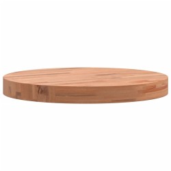 Dessus de table Ø40x4 cm rond bois massif de hêtre 562747562747