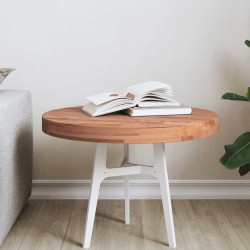 Dessus de table Ø50x4 cm rond bois massif de hêtre 562748562748