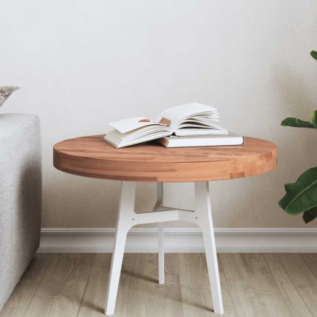 Dessus de table Ø50x4 cm rond bois massif de hêtre 562748562748