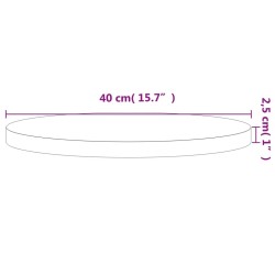 Dessus de table Ø40x2,5 cm rond bois massif de hêtre 562750562750