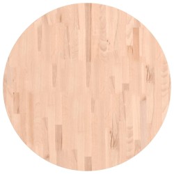Dessus de table Ø80x4 cm rond bois massif de hêtre 562751562751