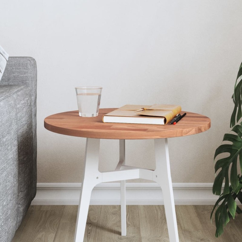 Dessus de table Ø40x1,5 cm rond bois massif de hêtre 562753562753