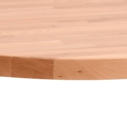 Dessus de table Ø40x1,5 cm rond bois massif de hêtre 562753562753