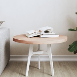 Dessus de table Ø50x2,5 cm rond bois massif de hêtre 562754562754