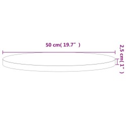 Dessus de table Ø50x2,5 cm rond bois massif de hêtre 562754562754