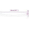 Dessus de table Ø50x2,5 cm rond bois massif de hêtre 562754562754