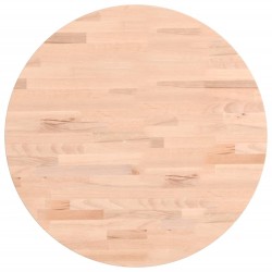 Dessus de table Ø50x4 cm rond bois massif de hêtre 562755562755