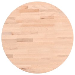 Dessus de table Ø40x4 cm rond bois massif de hêtre 562757562757