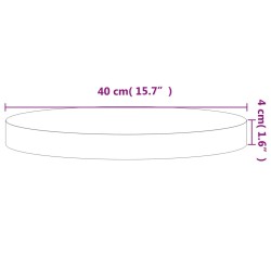 Dessus de table Ø40x4 cm rond bois massif de hêtre 562757562757