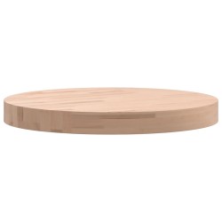 Dessus de table Ø40x4 cm rond bois massif de hêtre 562757562757
