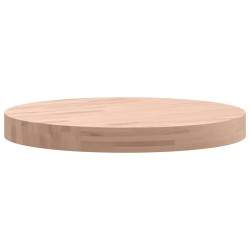 Dessus de table Ø40x4 cm rond bois massif de hêtre 562757562757