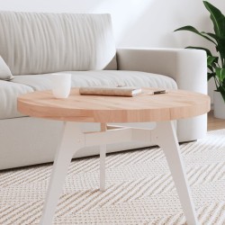 Dessus de table Ø70x4 cm rond bois massif de hêtre 562758562758