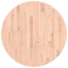 Dessus de table Ø70x4 cm rond bois massif de hêtre 562758562758