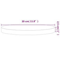 Dessus de table Ø30x2,5 cm rond bois massif de hêtre 562759562759