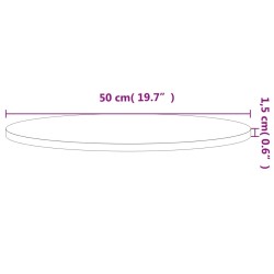 Dessus de table Ø50x1,5 cm rond bois massif de hêtre 562762562762