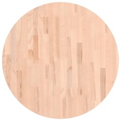 Dessus de table Ø70x1,5 cm rond bois massif de hêtre 562764562764