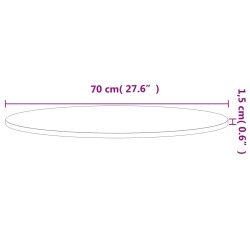 Dessus de table Ø70x1,5 cm rond bois massif de hêtre 562764562764