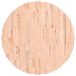 Dessus de table Ø80x1,5 cm rond bois massif de hêtre 562765562765