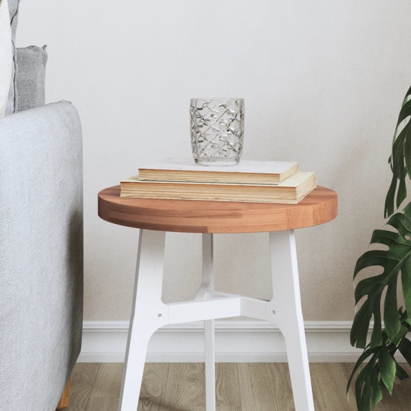 Dessus de table Ø30x2,5 cm rond bois massif de hêtre 562766562766