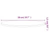 Dessus de table Ø50x1,5 cm rond bois massif de hêtre 562767562767