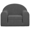 Canapé-lit pour enfants anthracite peluche douce 562768562768